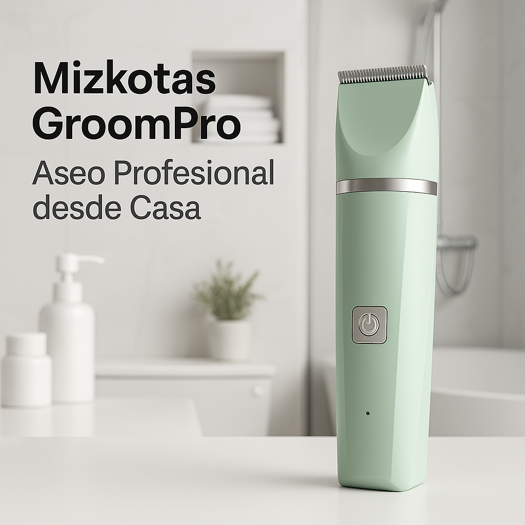 Mizkotas GroomPro – Kit de Aseo Eléctrico 4 en 1 para Perros y Gatos