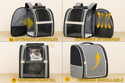 Mochila de Viaje para Gatos Mizkotas
