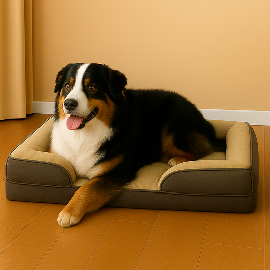 Mizkotas OrthoLounge XL – Descanso Ortopédico y Estilo para Perros Grandes