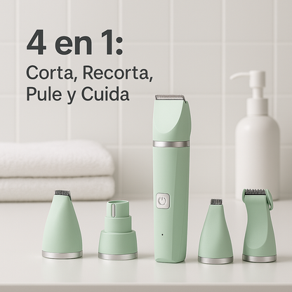 Mizkotas GroomPro – Kit de Aseo Eléctrico 4 en 1 para Perros y Gatos